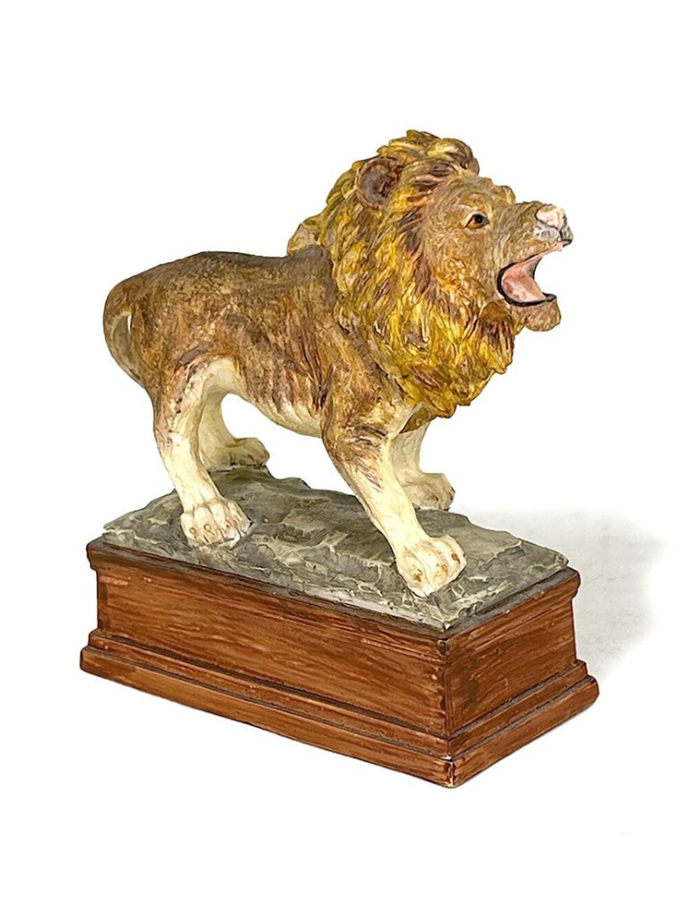 Lion on Pedestal Statue